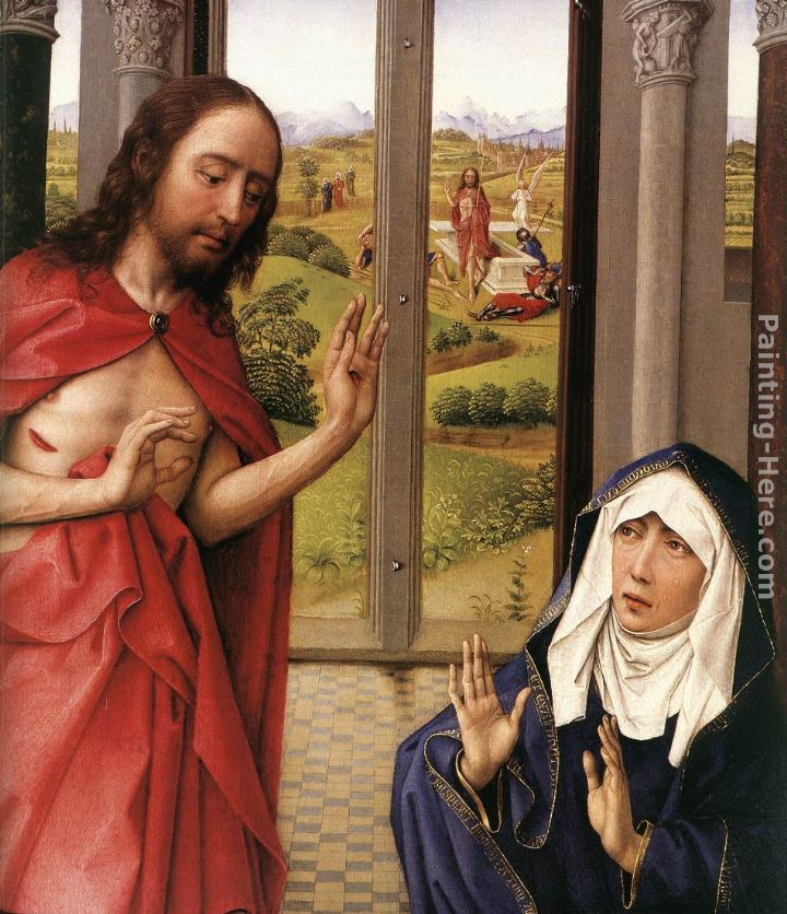 Miraflores Altarpiece right panel [detail 1] painting - Rogier van der Weyden Miraflores Altarpiece right panel [detail 1] art painting